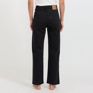 Levi’s Ribcage Straight Ankle Black Jeans (Size 25)